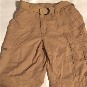 Tan Cargo Shorts